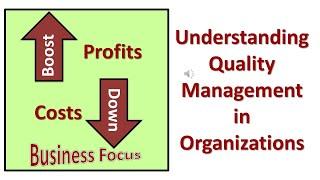 Understanding Quality Management in Organizations