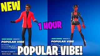 FORTNITE POPULAR VIBE EMOTE 1 HOUR DANCE! (ICON SERIES)