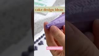 decorate your cake without nozzle.just with piping bag.ideas for beginners#cakeideas #cakedecoration