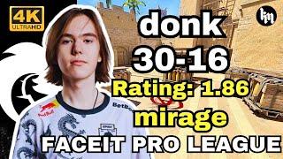 donk (30-16) Play FPL (mirage) | FACEIT Ranked | Oct 19, 2024 #cs2 #pov