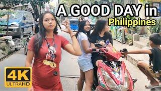 NICE DAY in BATASAN HILLS | Walking Alleyways Life in Batasan Residence Philippines [4K] 