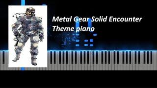 Metal Gear Solid Encounter Theme Piano