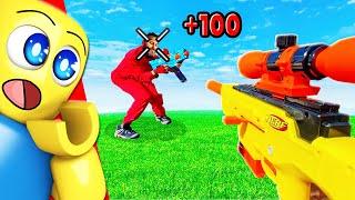 The Most REALISTIC Nerf Battle (Blocky Reacts)