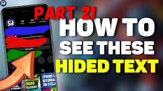 How to See Hidden Text in Screenshot on Phone? | Unhide Painted Photos BLUE, RED, GREEN🟢 Colors