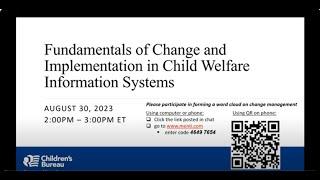 Fundamentals of Change and Implementation in Child Welfare Information Systems