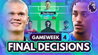 FPL GW4 FINAL DECISIONS!  Haaland & João Pedro News & My Updated Wildcard | Gameweek 4 Roundup