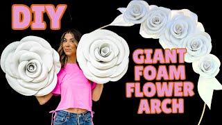 How To Make GIANT FOAM FLOWERS w Cricut!| DIY w/ Orly Shani