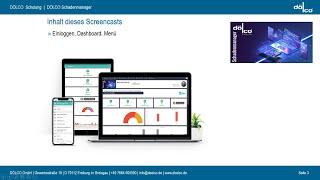 DÖLCO - DSM Schadenmanagement Software - 1 - Einloggen | Dashboard  | Menü