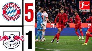 FC Bayern Munich vs RB Leipzig 5-1 | Bundesliga HIGHLIGHTS & GOALS | Fc bayren - leipzig