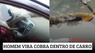 Transformação Sobrenatural: Homem Vira Cobra Dentro de Carro em Angola