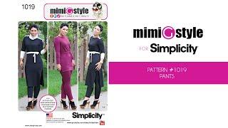 How to Sew Mimi G Style Simplicity Pattern 1019 – Pants (View A)
