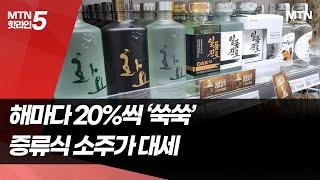 해마다 20%씩 '쑥쑥' 증류식 소주가 대세 [다음 酒도권은 ③] / 머니투데이방송 (뉴스)