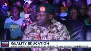 Gov. Zulum pledges educational support for families of fallen heroes'