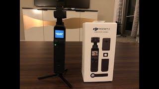 DJI Pocket 2 Creator Combo 3 Axis Gimbal Stabilizer Unboxing and Quick Demo + Links to Purchase