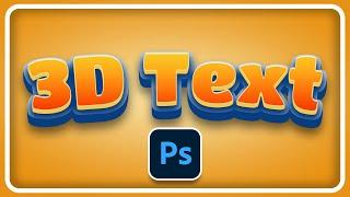 Anpassbaren 3D Text Effekt in Photoshop Erstellen | Tutorial Deutsch