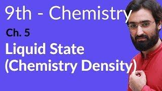 Matric part 1 Chemistry, Chemistry Density - Ch 5 - 9th Class Chemistry