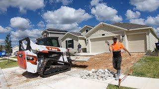 Cutting Out and Replacing A Concrete Driveway in ONE Day!