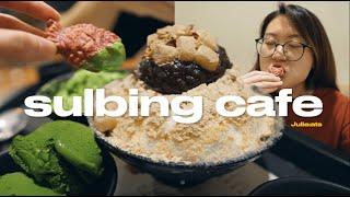 Because it's Hot AF  Popular Korean Injeolmi Red Bean Bingsu | Sulbing Shaved Ice Mukbang 설빙 빙수먹방 