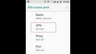 BSNL 4G APN Settings for Android