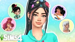 RECREATING ICONIC UNDERRATED DISNEY PRINCESSES IN THE SIMS 4!