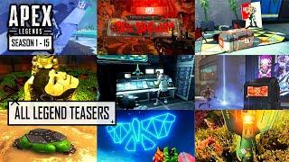 EVERY LEGEND TEASER through Season 15 | Apex Legends