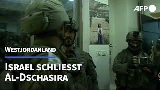 Israel schließt TV-Sender Al-Dschasira im Westjordanland | AFP