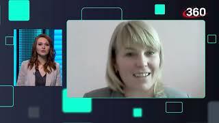 Юлия Юртова в прямом эфире телеканала 360 о реализации #Юнкор2023