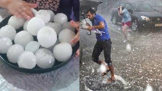 sky is attacking Argentina! ️ CRAZY EGGS SIZED HAIL STORM IN Entre Rios Chajarí