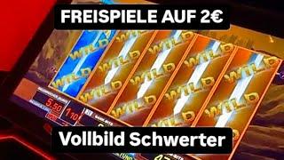 Tizona Freispiele Vollbild Schwerter auf 2€ Mega Jackpot  Merkur Magie Casino Spielothek Spielhalle