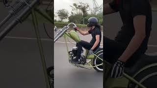 Cool jockey shifter motorcycle chopper