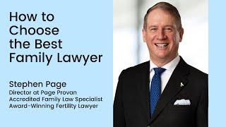 How to Choose the Best Family Lawyer in Australia