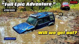 “Toyota Land Cruiser & Land Rover Discovery: RC Muddy Forrest Adventure!”