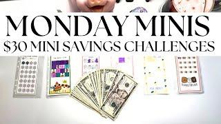 MONDAY MINIS | $30 MINI SAVINGS CHALLENGES | LOW INCOME | #savingschallenges #savings