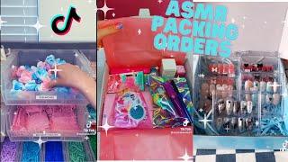 Satisfying packing orders  ASMR style  TikTok compilation #6 #smallbusiness #packingorders #asmr