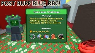 BLUE HIVE ROBO CHALLENGE BEATEN | Bee Swarm Simulator