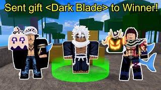 Highest Fruit You Spin Gets DARK BLADE.. (Blox Fruits)