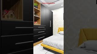 Bedroom With Wardrobe Design ideas || #wardrobe #cupboarddesign