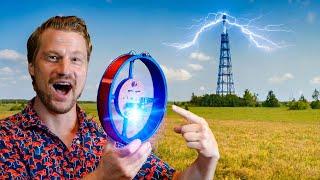 Stealing Energy From Radio towers Using Plasma (ft. Geerling Engineering)