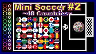 Mini Soccer #2 ~48 Countries marble game~ | Marble Factory 2nd