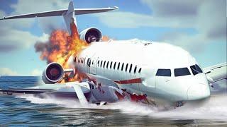 Emergency Landing On The Water - Got It? Survival Scenarios Chances | Airplane Crash Besiege