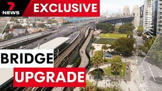 Bike ramp construction begins in biggest change to Sydney Harbour Bridge in decades | 7NEWS