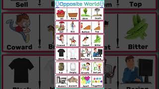 Opposite Words #opposite #study #class #learning #shorts #teacher #students