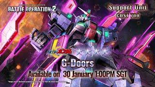 MOBILE SUIT GUNDAM BATTLE OPERATION 2 - G-Doors Introduction Trailer