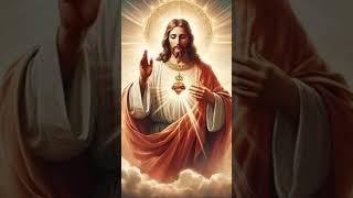 Sacred Heart of Jesus  |Divine Light & Heavenly Blessing Animation#jesus #praisethelord#jesuslovers