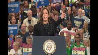 LIVE: Vice President Kamala Harris delivers remarks at campaign rally in Harrisburg, PA