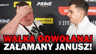 "JESTEM WŚCIEKŁY! ZAWIODŁEM WSZYSTKICH!" ZAŁAMANY JANUSZ ZE ZŁOMOWISKA NIEDOPUSZCZONY DO WALKI!