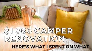 Camper Renovation COSTS - it doesn't have to be expensive!