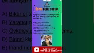 ÖSYM BUNU SORDU! / EYÜP HOCA / +1 NET