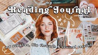 all about my READING JOURNAL  flipthrough, fave supplies + cozy journal with me time!