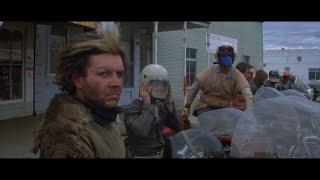 Mad Max. Road bike gang. Film Post-Apocalyptic 1979. The road Warrior.